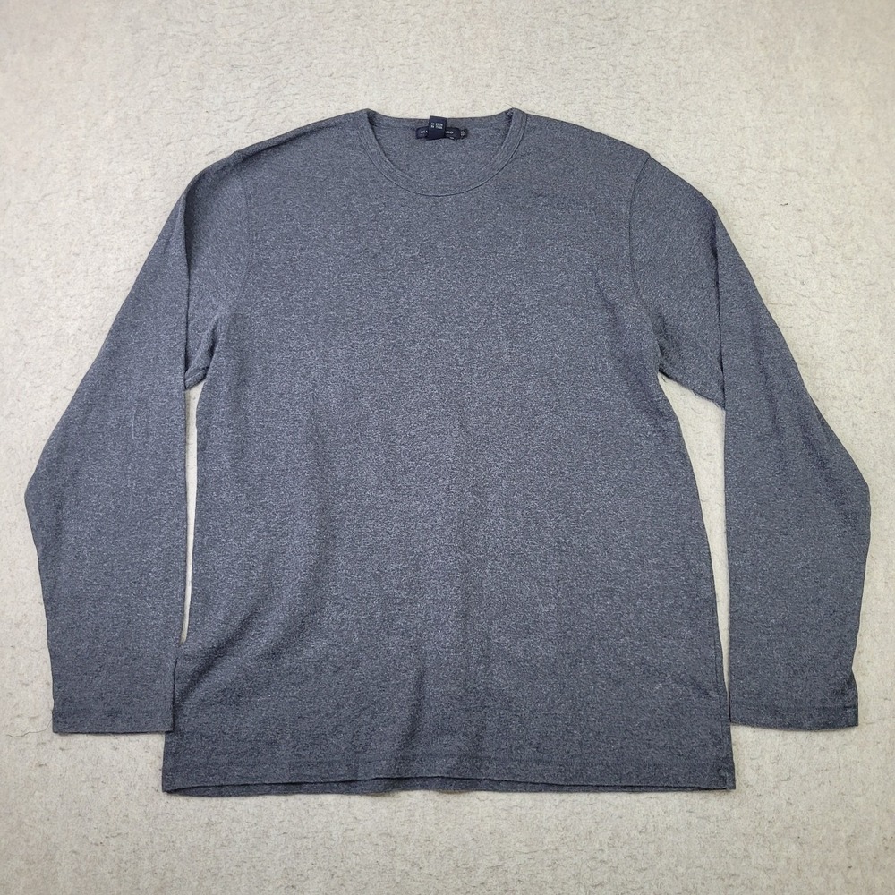 Club Monaco Sweater Pullover Mens XL Gray Round Neck Long Sleeve